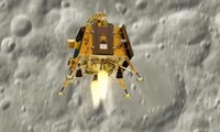 Tàu đổ bộ Mặt trăng Chandrayaan-3 của Ấn Độ. (Ảnh: Hindustantimes)