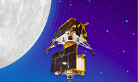 Tàu đổ bộ Chandrayaan-3 đáp xuống Mặt trăng thành công ngày 23/8. (Ảnh: ISRO)