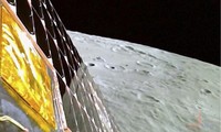 Hình ảnh bề mặt Mặt trăng do camera của tàu Chandrayaan-3 chụp. (Ảnh: ISRO)