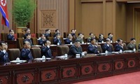 Quốc hội Triều Tiên họp ngày 28/9. (Ảnh: KCNA)