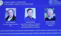 Chân dung 3 nhà khoa học giành giải Nobel Vật lý 2023. (Ảnh: Reuters)