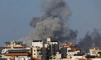 Israel không kích liên tiếp Dải Gaza từ khi hứng vụ tấn công ngày 7/10. (Ảnh: Reuters)