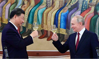 Chủ tịch Trung Quốc Tập Cận Bình và Tổng thống Nga Vladimir Putin. (Ảnh: Reuters)