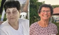 Bà Nurit Cooper (trái), 79 tuổi, và bà Yocheved Lifshitz (phải), 85 tuổi, vừa được Hamas trả tự do. (Ảnh: Reuters) 