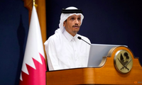 Thủ tướng kiêm Ngoại trưởng Qatar Mohammed Bin Abdulrahman al-Thani. (Ảnh: Reuters)