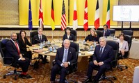 Các Ngoại trưởng G7 trong cuộc họp tại Tokyo ngày 8/11. (Ảnh: Japan Times)