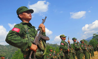 Lực lượng Quân đội Arakan ở vùng dân tộc thiểu số Myanmar. (Ảnh: Stimson)
