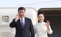 Tổng Bí thư, Chủ tịch Trung Quốc và Phu nhân Bành Lệ Viện. (Ảnh: China Daily)