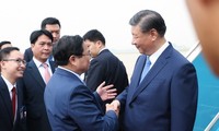 Toàn cảnh lễ đón Tổng Bí thư, Chủ tịch Trung Quốc Tập Cận Bình và Phu nhân tại Sân bay Quốc tế Nội Bài