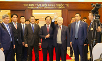 Tổng Bí thư Nguyễn Phú Trọng đến dự và phát biểu chỉ đạo Hội nghị Ngoại giao 32