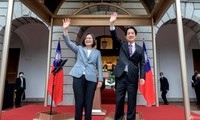 Nhà lãnh đạo Đài Loan Thái Anh Văn và ứng viên William Lai Ching-te. (Ảnh: AP)