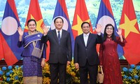 Thủ tướng Phạm Minh Chính chủ trì lễ đón Thủ tướng Lào thăm chính thức Việt Nam