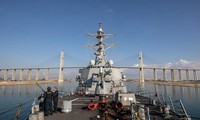 Chiến hạm USS Laboon của Hải quân Mỹ trở thành mục tiêu của Houthi. (Ảnh: Hải quân Mỹ)