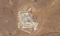 Căn cứ của Mỹ trên sa mạc ở Jordan mang tên Tháp 22. (Ảnh: AP)