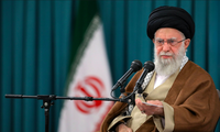 Lãnh tụ tối cao Iran Ayatollah Ali Khamenei. (Ảnh: Anadolu)