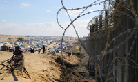 Biên giới giữa Ai Cập với Dải Gaza. (Ảnh: AP)