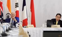 Tổng thống Mỹ Joe Biden và Thủ tướng Nhật Bản Fumio Kishida tại hội nghị bên lề thượng đỉnh G7 ở Hiroshima tháng 5/2023. (Ảnh: Reuters)