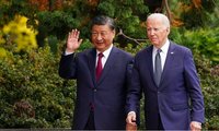Tổng thống Mỹ Joe Biden và Chủ tịch Trung Quốc Tập Cận Bình trong cuộc gặp tại California tháng 11/2023. (Ảnh: Reuters)