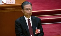 Ông Triệu Lạc Tế, Ủy viên trưởng Ủy ban Thường vụ Đại hội Đại biểu Nhân dân Toàn quốc. (Ảnh: AP)
