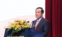 Phó Thủ tướng Trần Lưu Quang phát biểu tại lễ kỷ niệm. (Ảnh: Nhật Minh)