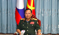 Đại tướng Chansamone Chanyalath, Phó Thủ tướng, Bộ trưởng Bộ Quốc phòng Lào. (Ảnh: KLP)