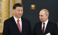 Tổng thống Nga Vladimir Putin và Chủ tịch Trung Quốc Tập Cận Bình trong cuộc gặp tháng 3/2023. (Ảnh: Sputnik)