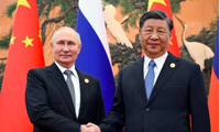 Tổng thống Nga Vladimir Putin và Chủ tịch Trung Quốc Tập Cận Bình trong cuộc gặp năm 2023. (Ảnh: Reuters)