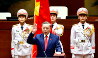 Chủ tịch nước Tô Lâm tuyên thệ nhậm chức ngày 22/5. (Ảnh: Như Ý)