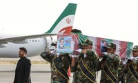 Linh cữu cố Tổng thống Iran Ebrahim Raisi được đưa về thành phố Birjand ngày 23/5. (Ảnh: Iranian Presidency)