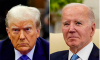 Hai đối thủ Joe Biden và Donald Trump chuẩn bị có cuộc tranh luận đối đầu trực tiếp đầu tiên. (Ảnh: Reuters)