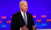 Tổng thống Mỹ Joe Biden trong cuộc tranh luận trực tiếp trên truyền hình với đối thủ Donald Trump ngày 27/6. (Ảnh: ABC)