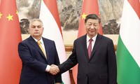 Thủ tướng Hungary Viktor Orban trong cuộc gặp Chủ tịch Trung Quốc Tập Cận Bình tại Bắc Kinh ngày 8/7. (Ảnh: China Daily)