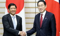 Thủ tướng Nhật Bản Fumio Kishida và Tổng thống Philippines Ferdinand Marcos Jr trong cuộc gặp năm 2023. (Ảnh: Nikkei)