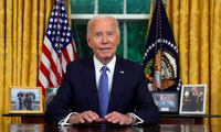 Tổng thống Mỹ Joe Biden phát biểu từ phòng Bầu dục Nhà trắng ngày 24/7. (Ảnh: Reuters)