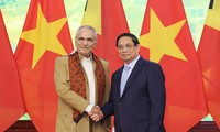 Thủ tướng Phạm Minh Chính trong cuộc gặp Tổng thống Jose Ramos-Horta ngày 2/8. (Ảnh: Nhật Minh)