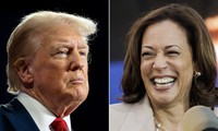 Ứng viên tổng thống đảng Cộng hòa Donald Trump và đối thủ đảng Dân chủ Kamala Harris. (Ảnh: CNN)