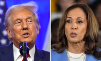 Ứng viên tổng thống của đảng Cộng hoà Donald Trump và ứng viên tổng thống đảng Dân chủ Kamala Harris. (Ảnh: AP)