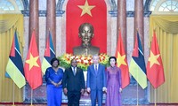 Tổng Bí thư, Chủ tịch nước Tô Lâm chủ trì lễ đón Tổng thống Cộng hoà Mozambique