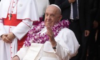 Giáo hoàng Francis tại Singapore. (Ảnh: AP)