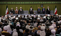 Đại giáo chủ Iran Ayatollah Ali Khamenei phát biểu tại Tehran ngày 21/9. (Ảnh: Reuters)