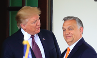 Thủ tướng Hungary Viktor Orban trong cuộc gặp Ông Trump năm 2019. (Ảnh: AP)