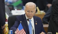 Tổng thống Mỹ Joe Biden tại thượng đỉnh G20 ở Brazil ngày 18/11. (Ảnh: AP)