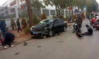 Tài xế có nồng độ cồn lái xe biển xanh gây tai nạn liên hoàn ở Hà Nội