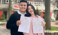 Quang Hải khoe giấy kết hôn với Chu Thanh Huyền