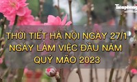 Không khí lạnh tăng cường ngày làm việc đầu tiên năm Quý Mão 2023