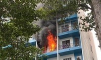 Trường ĐH Kinh tế TP. HCM cho sinh viên tại KTX bị cháy ở tạm tại KTX 135 Trần Hưng Đạo