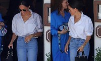 Meghan Markle gây chú ý khi xách túi có chữ thêu nhắc nhớ tước hiệu Hoàng gia