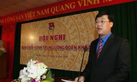 Anh Lê Quốc Phong phát biểu tại hội nghị. Ảnh: Như Ý