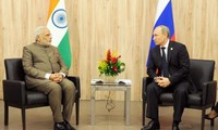 Thủ tướng Ấn Độ Narendra Modi gặp Tổng thống Nga Vladimir Putin năm 2014. ảnh: Flickr/ Narendra Modi