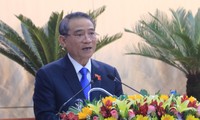 Ông Trương Quang Nghĩa, Bí thư Thành ủy Đà Nẵng phát biểu tại phiên khai mạc kỳ họp HĐND TP Đà Nẵng.